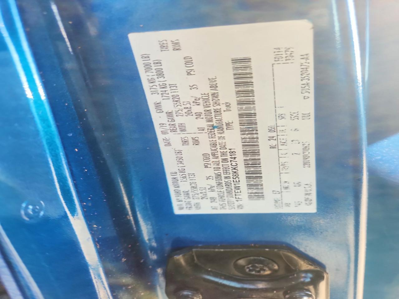 2019 FORD F-150