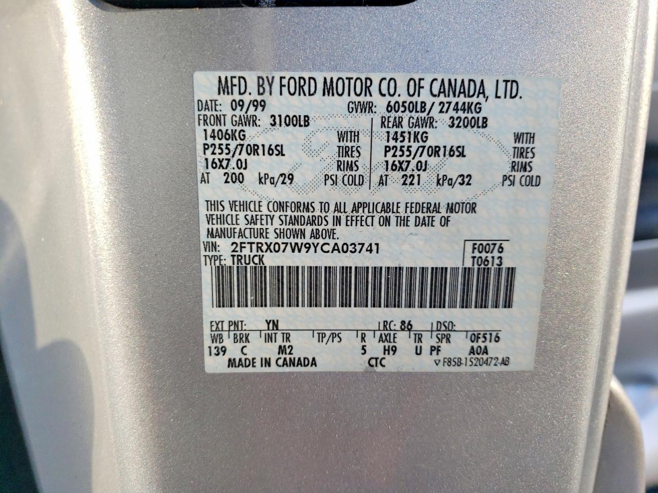 2000 FORD F-150
