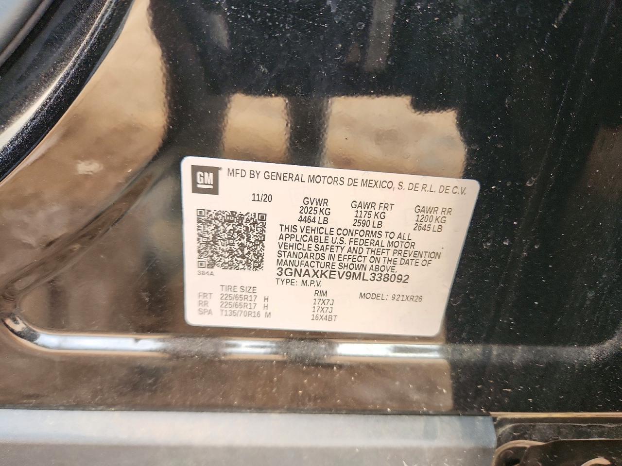 2021 CHEVROLET EQUINOX