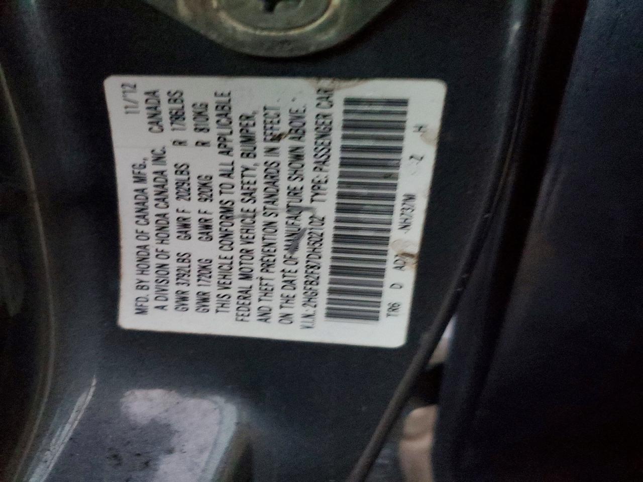 2013 HONDA CIVIC