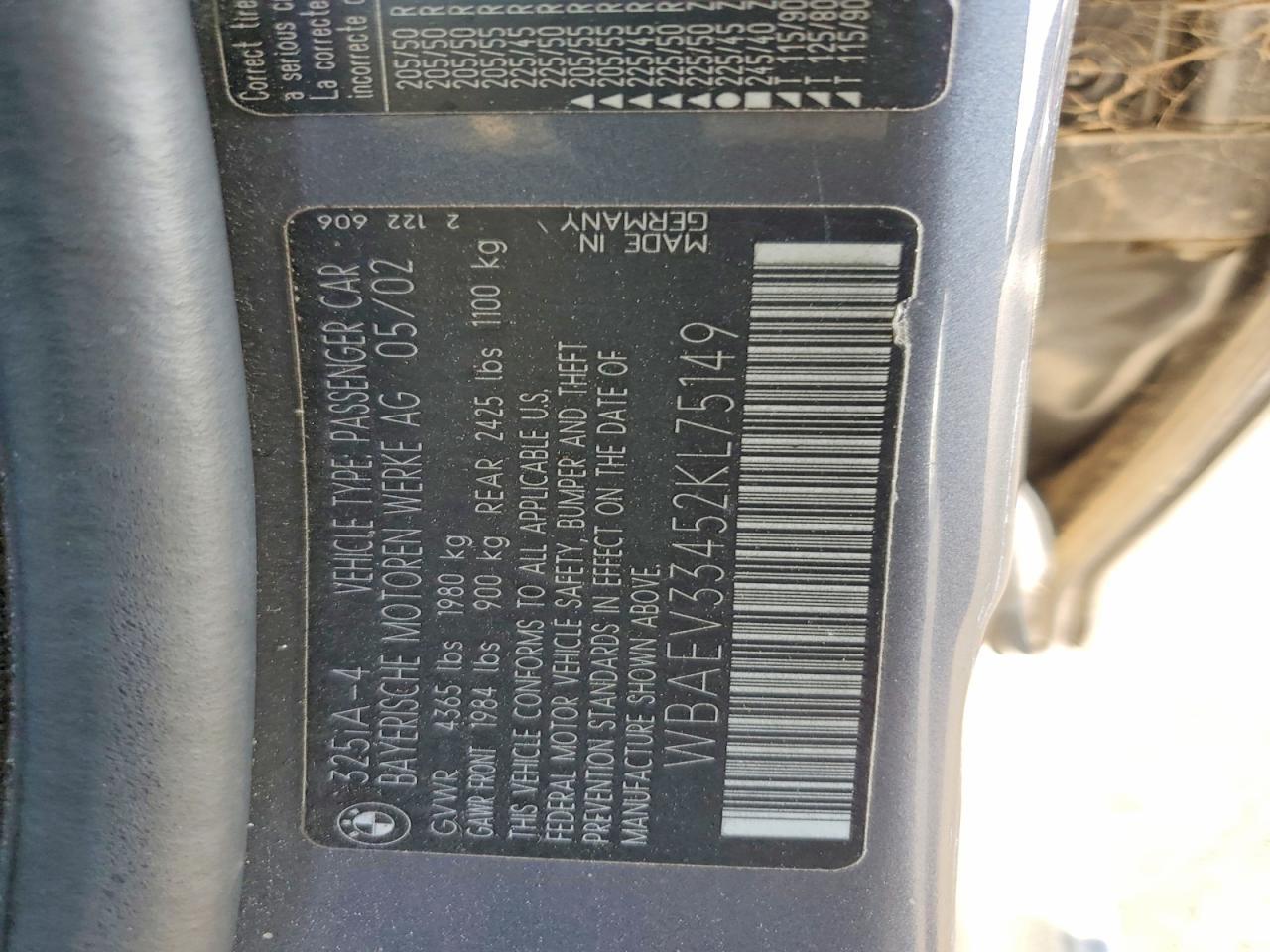 2002 BMW 3 SERIES