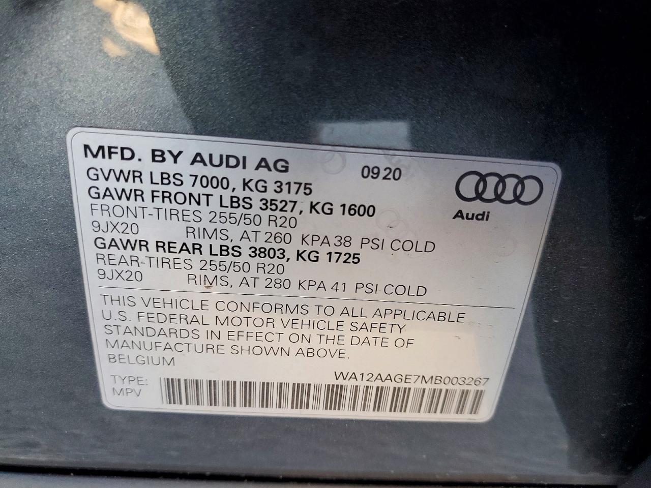 2021 AUDI e-tron Sportback