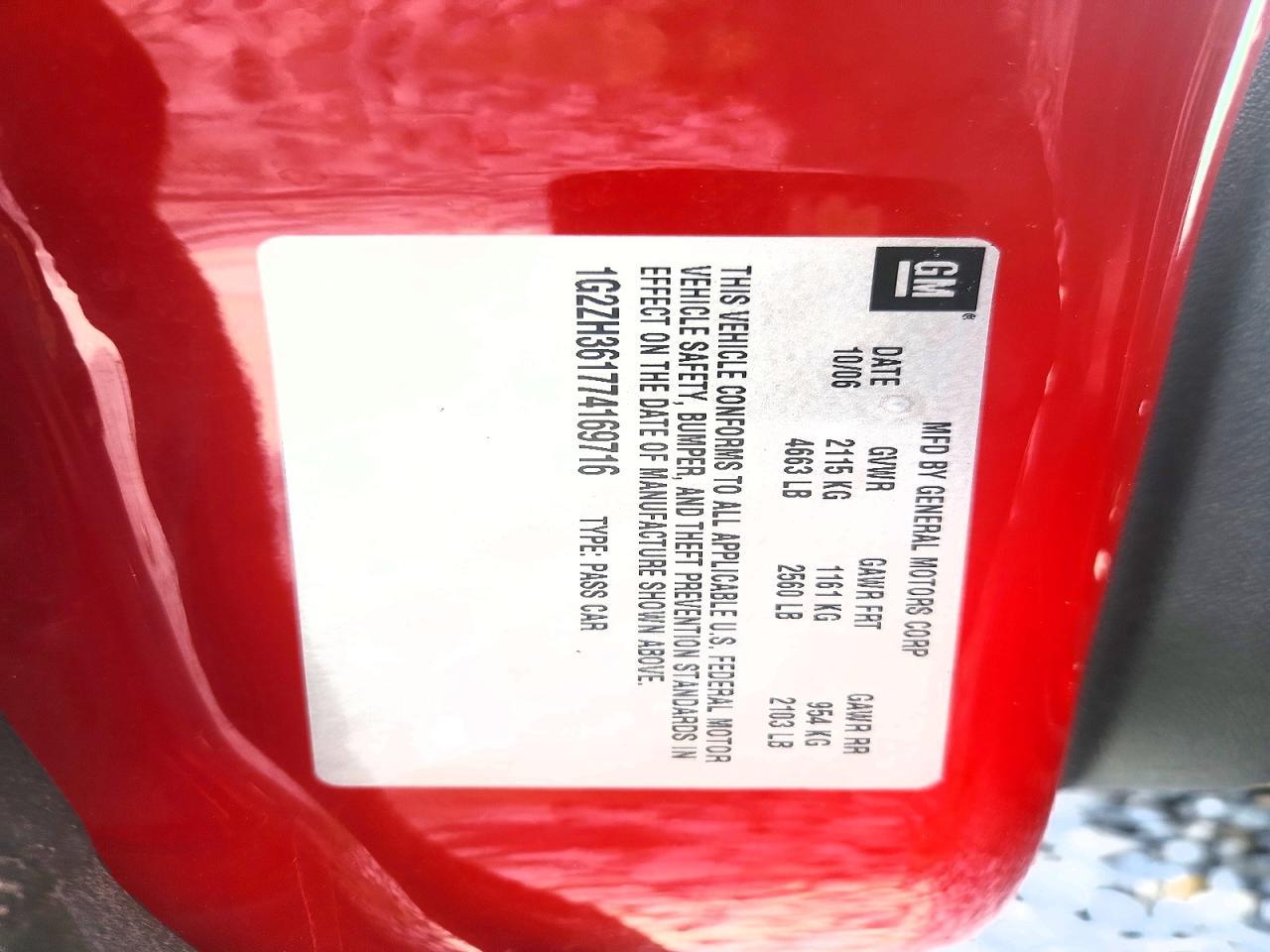 2007 PONTIAC G6