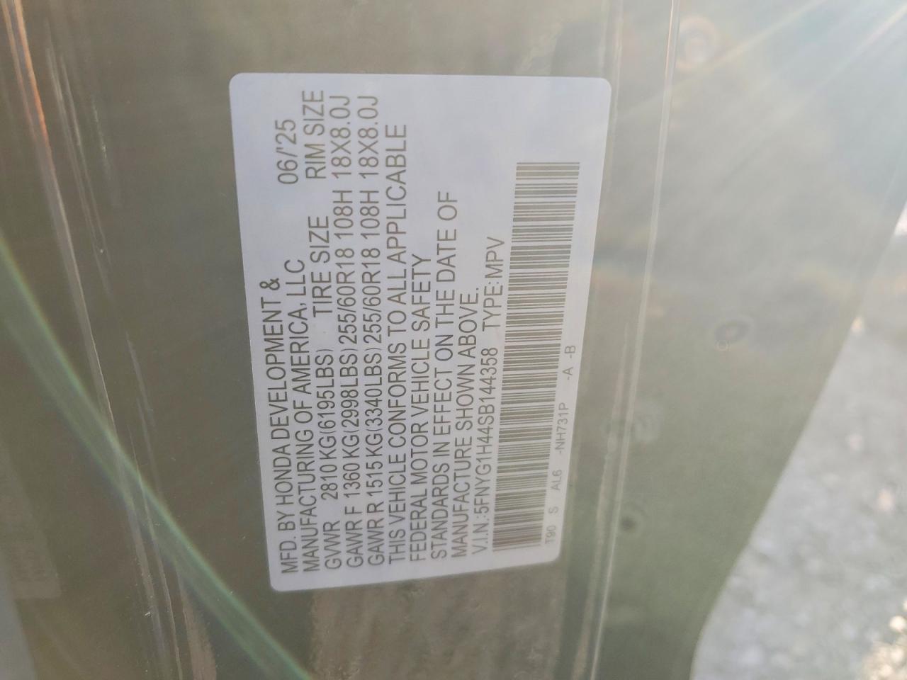 2025 HONDA PILOT