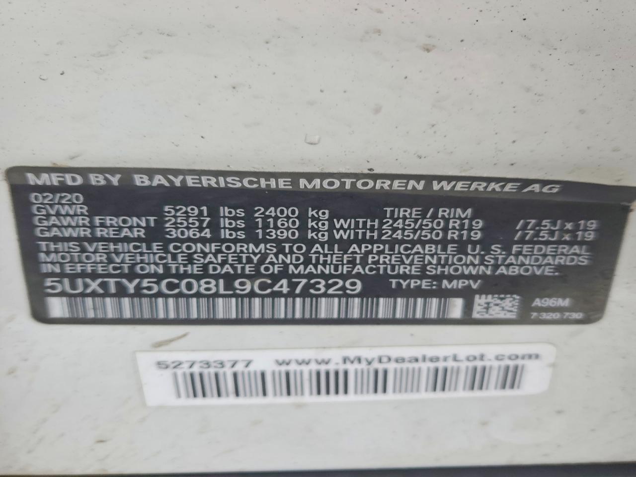 2020 BMW X3