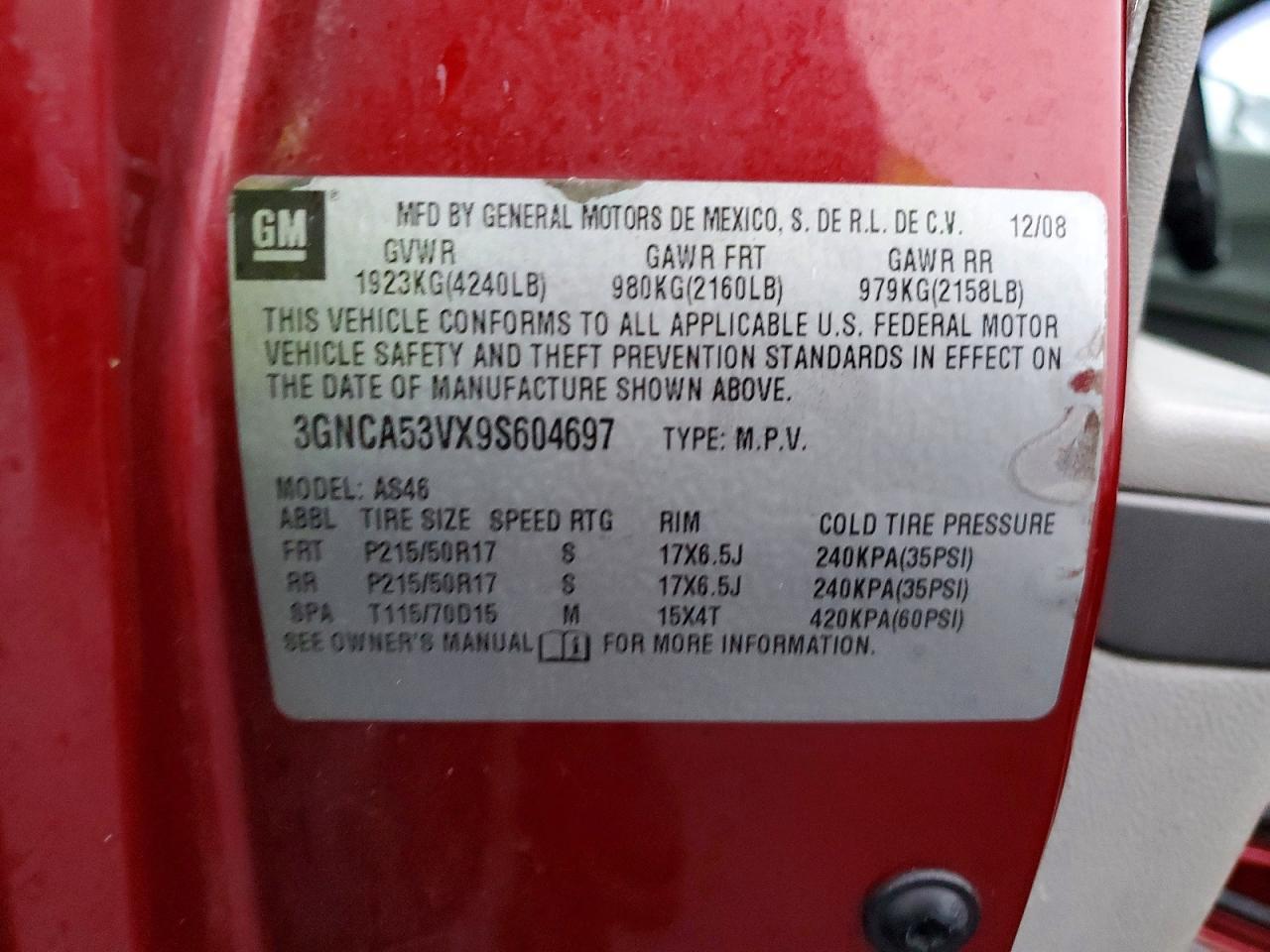 2009 CHEVROLET HHR