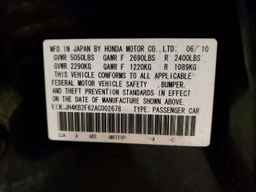 2010 ACURA RL