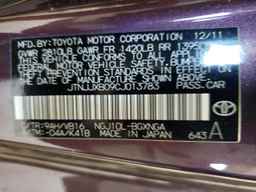 2012 TOYOTA SCION