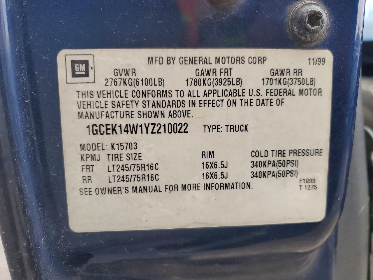 2000 CHEVROLET Silverado
