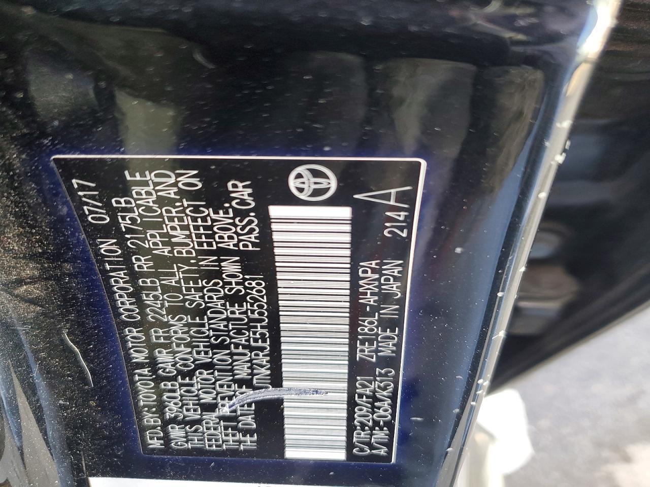 2017 TOYOTA COROLLA