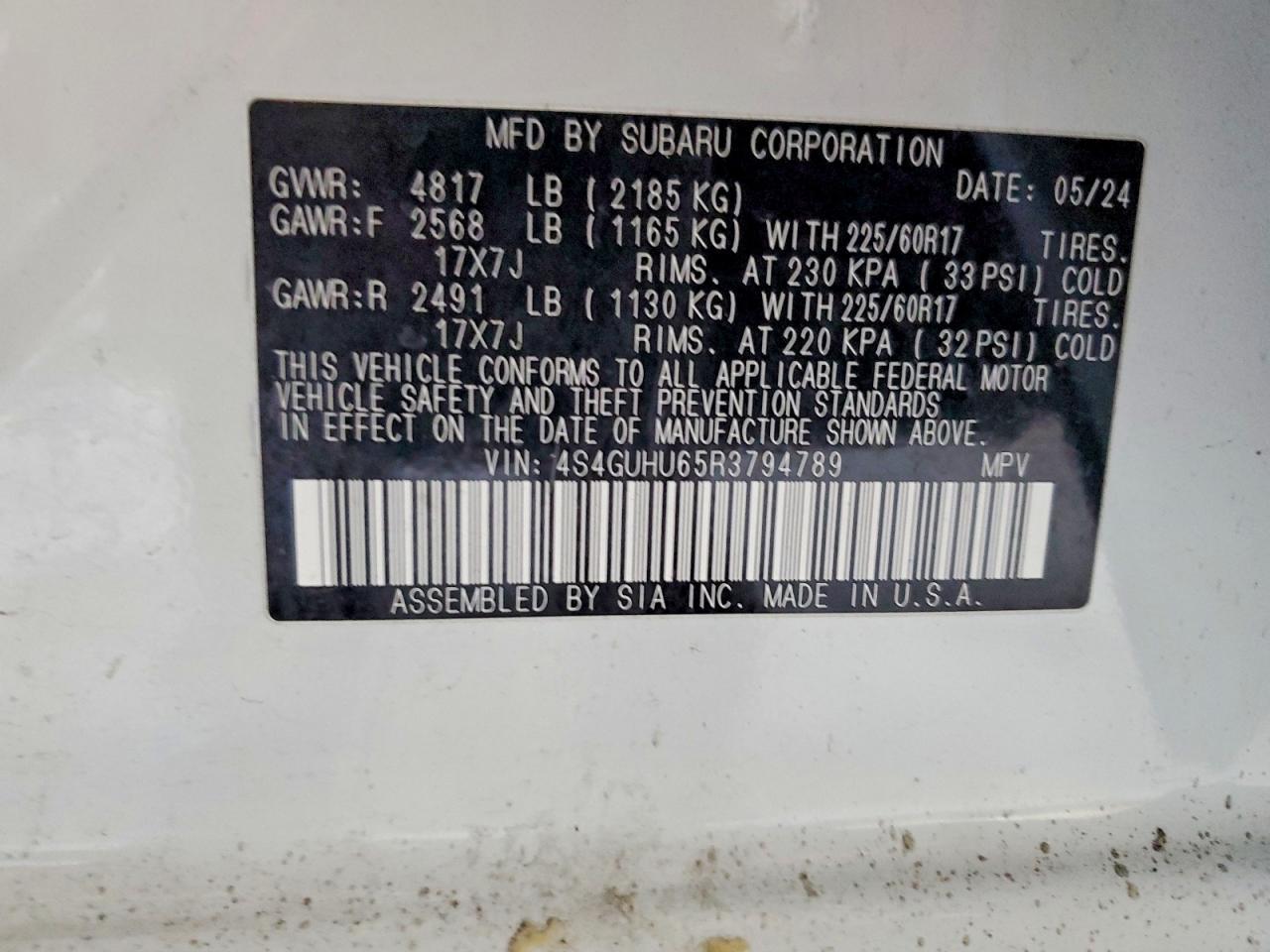 2024 SUBARU Crosstrek