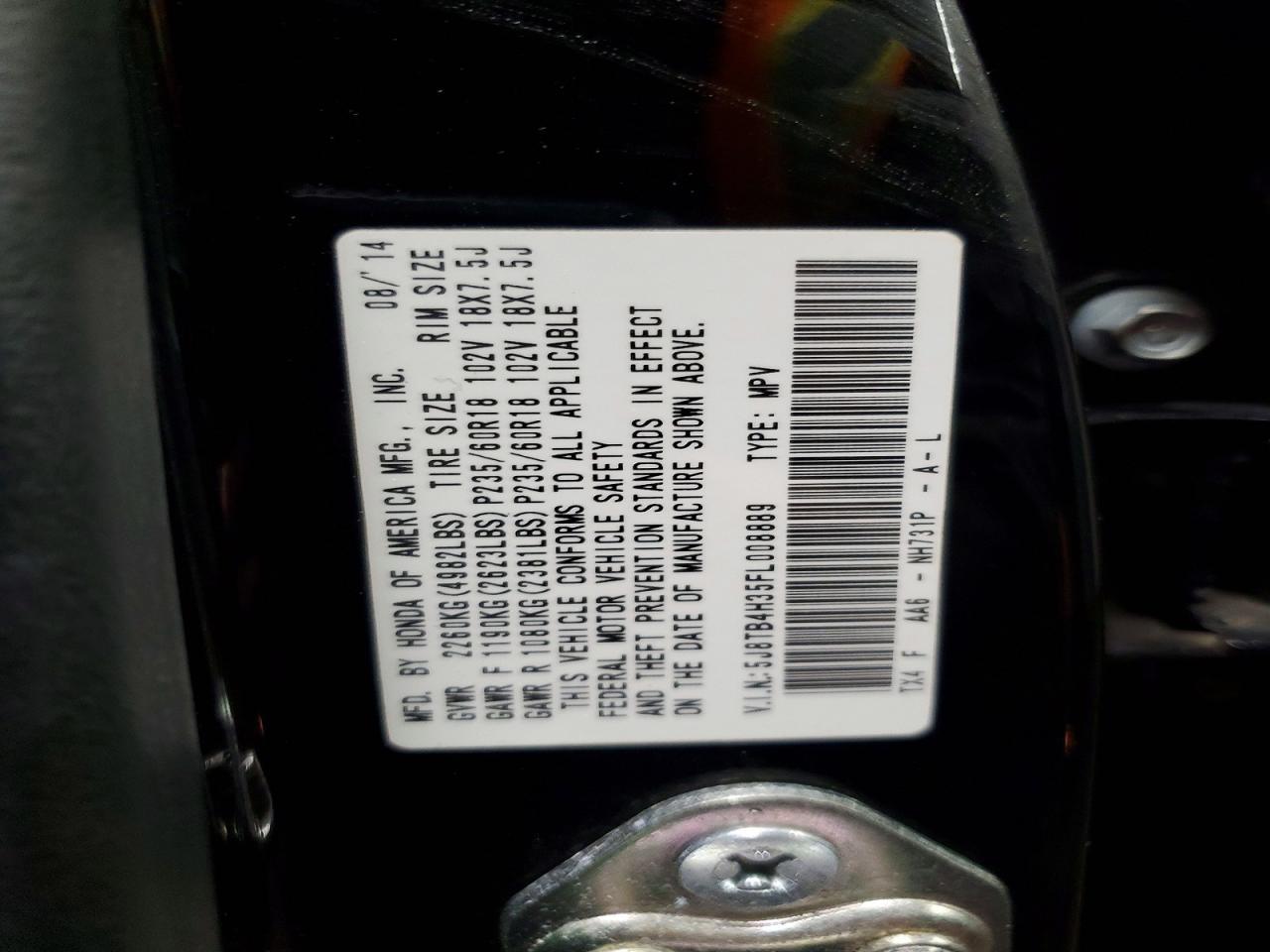 2015 ACURA RDX