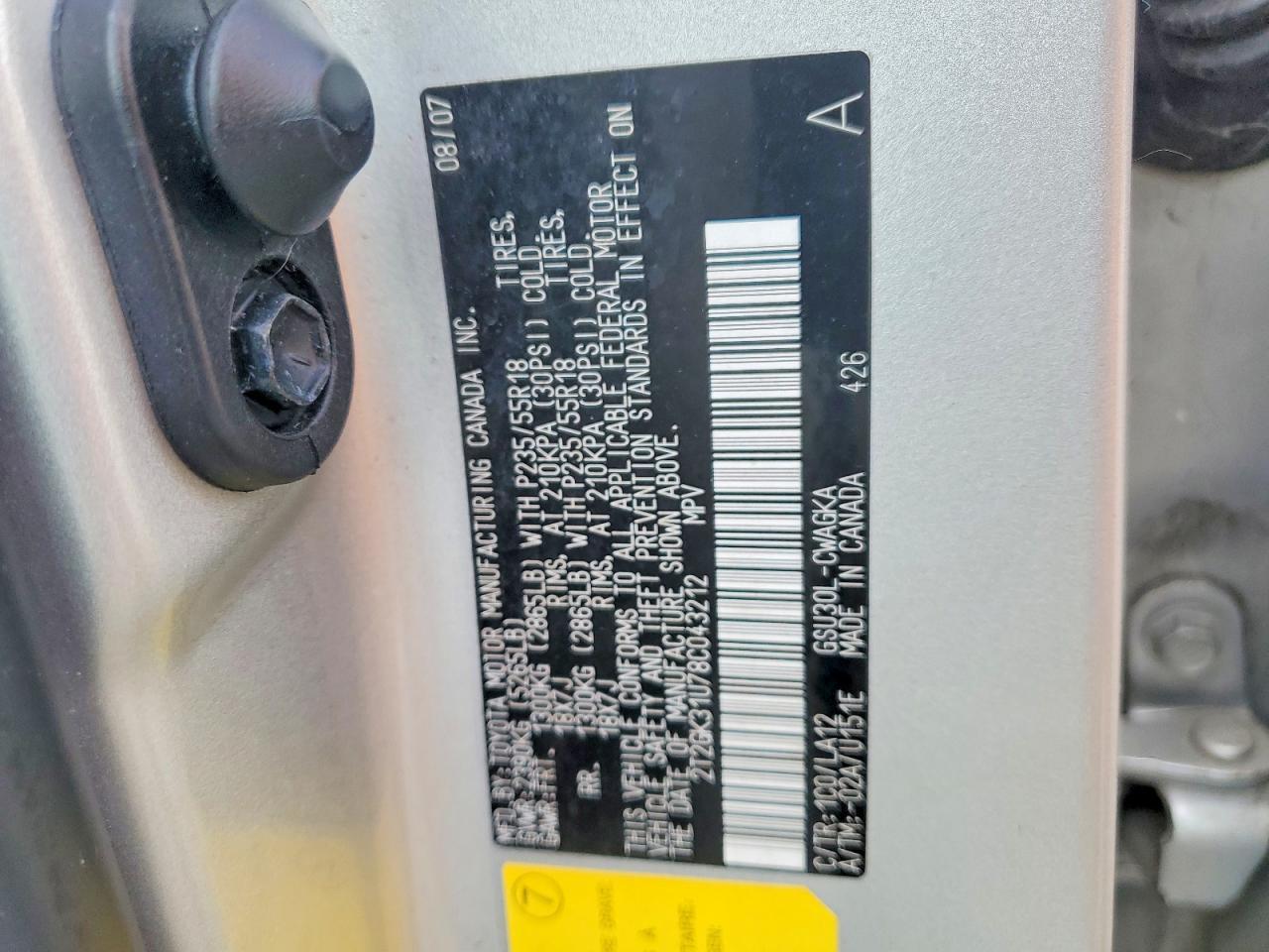 2008 LEXUS RX 350