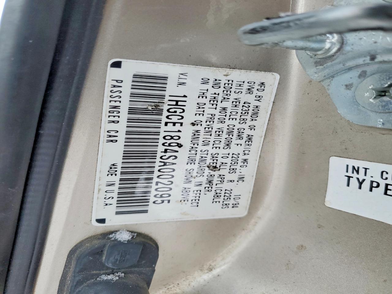 1995 HONDA ACCORD