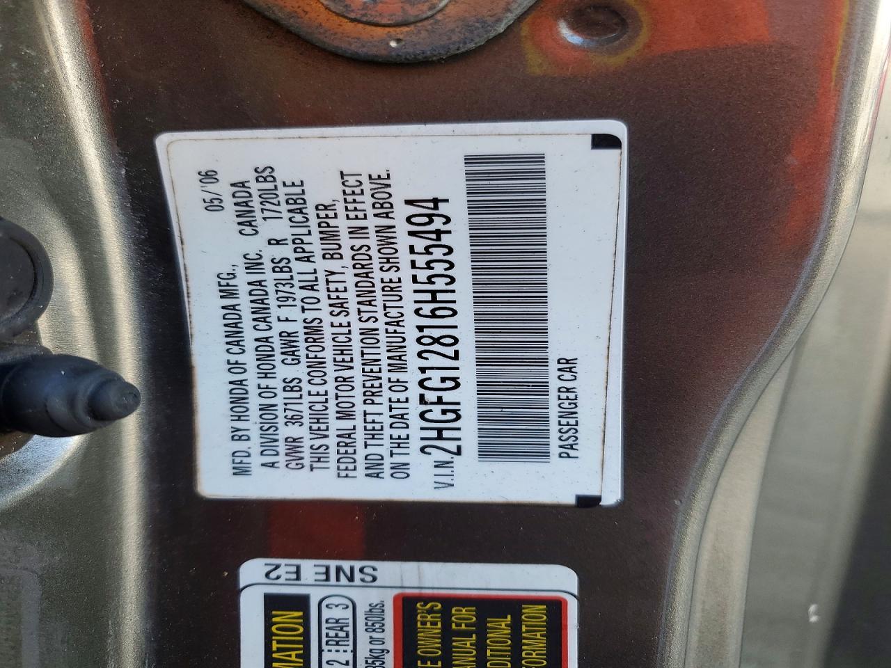 2006 HONDA CIVIC