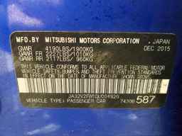 2016 MITSUBISHI LANCER