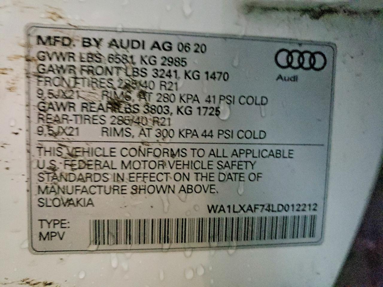 2020 AUDI Q7