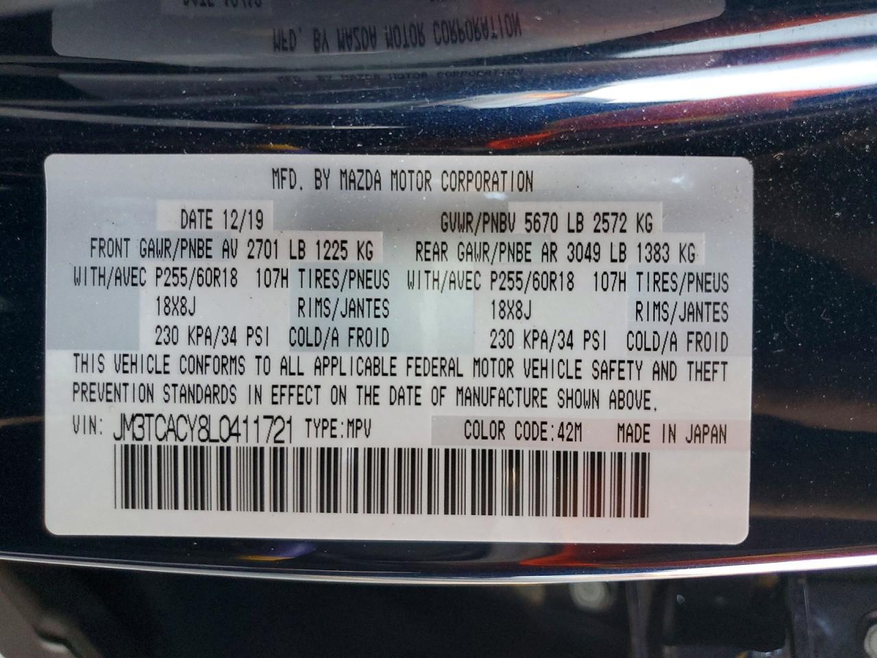 2020 MAZDA CX-9