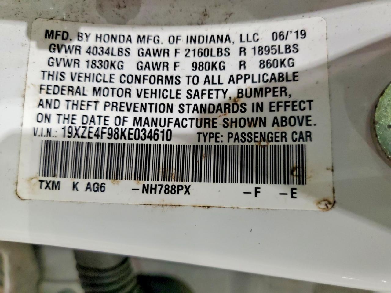 2019 HONDA Insight