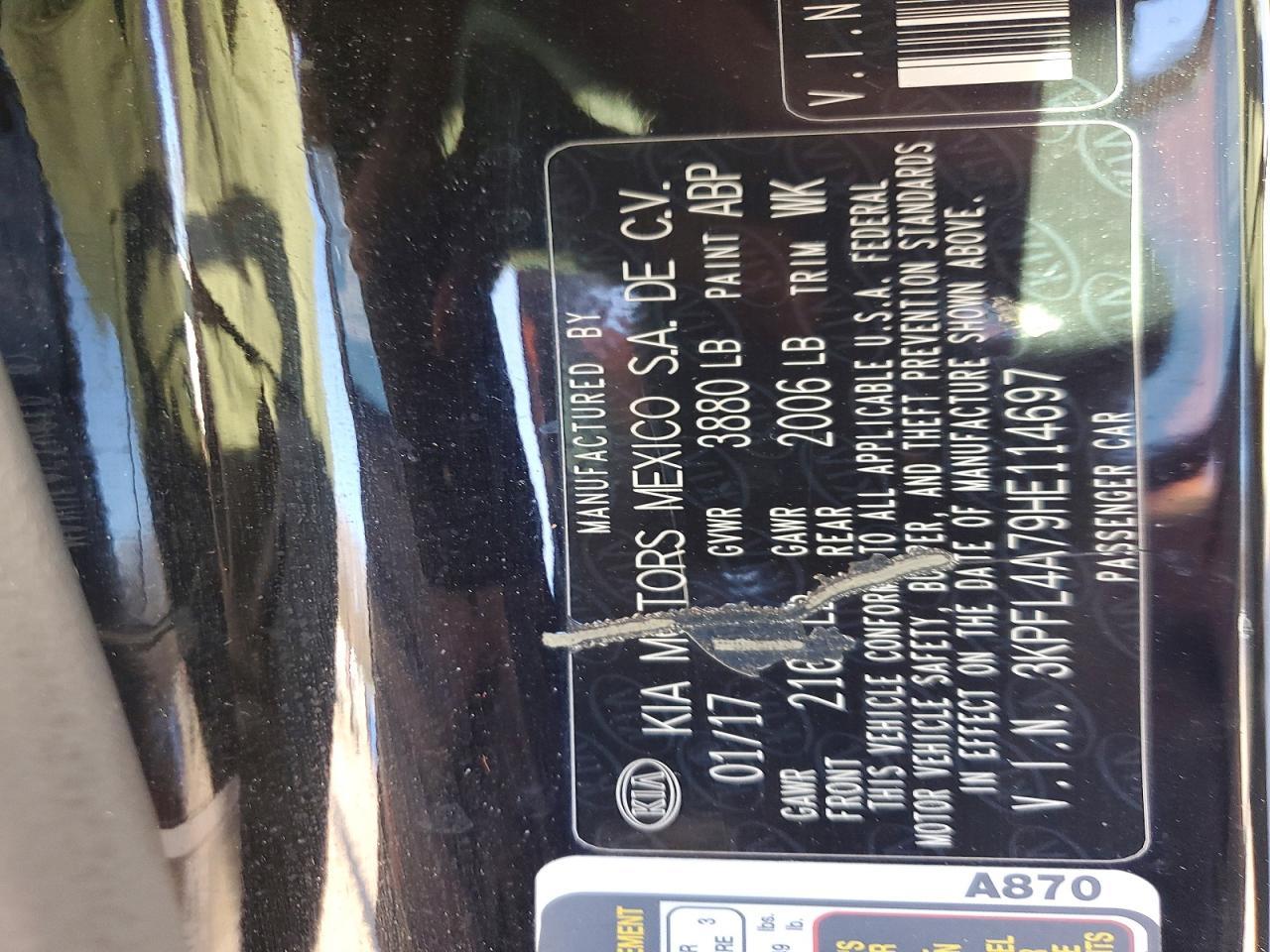 2017 KIA FORTE