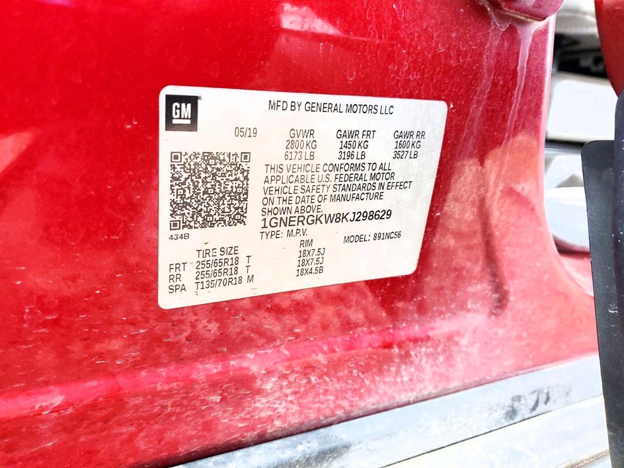2019 CHEVROLET TRAVERSE