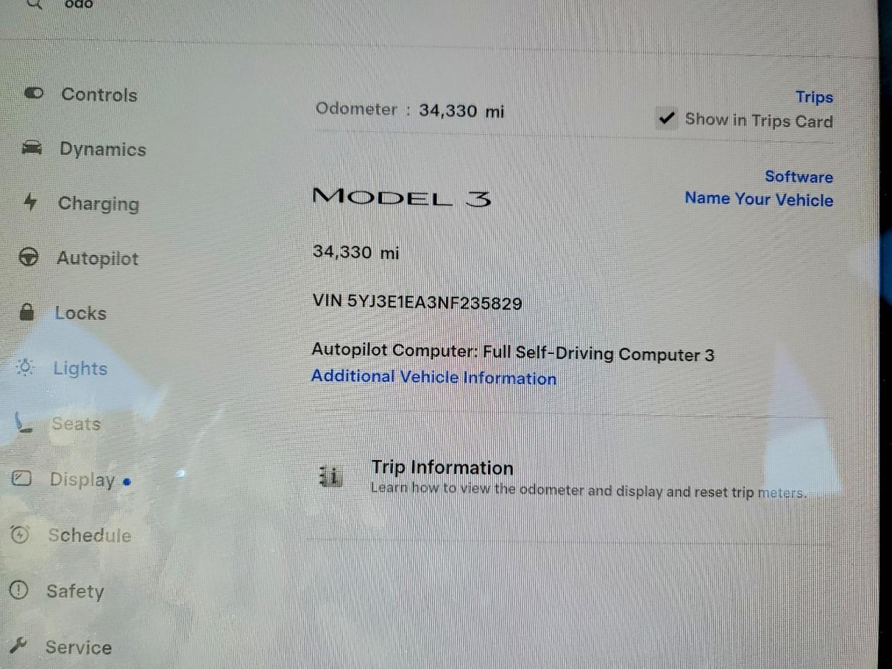 2022 TESLA MODEL 3
