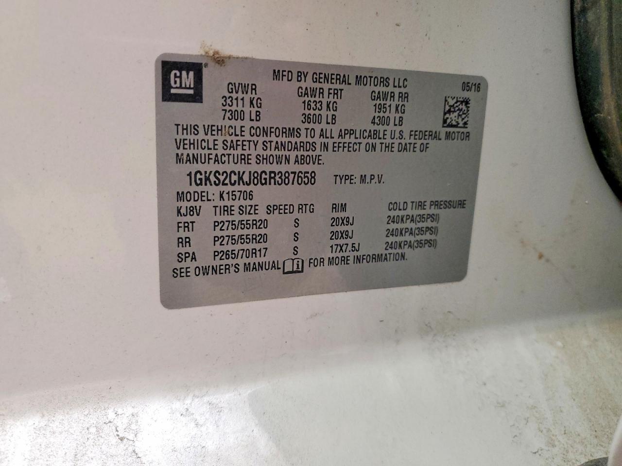 2016 GMC Yukon