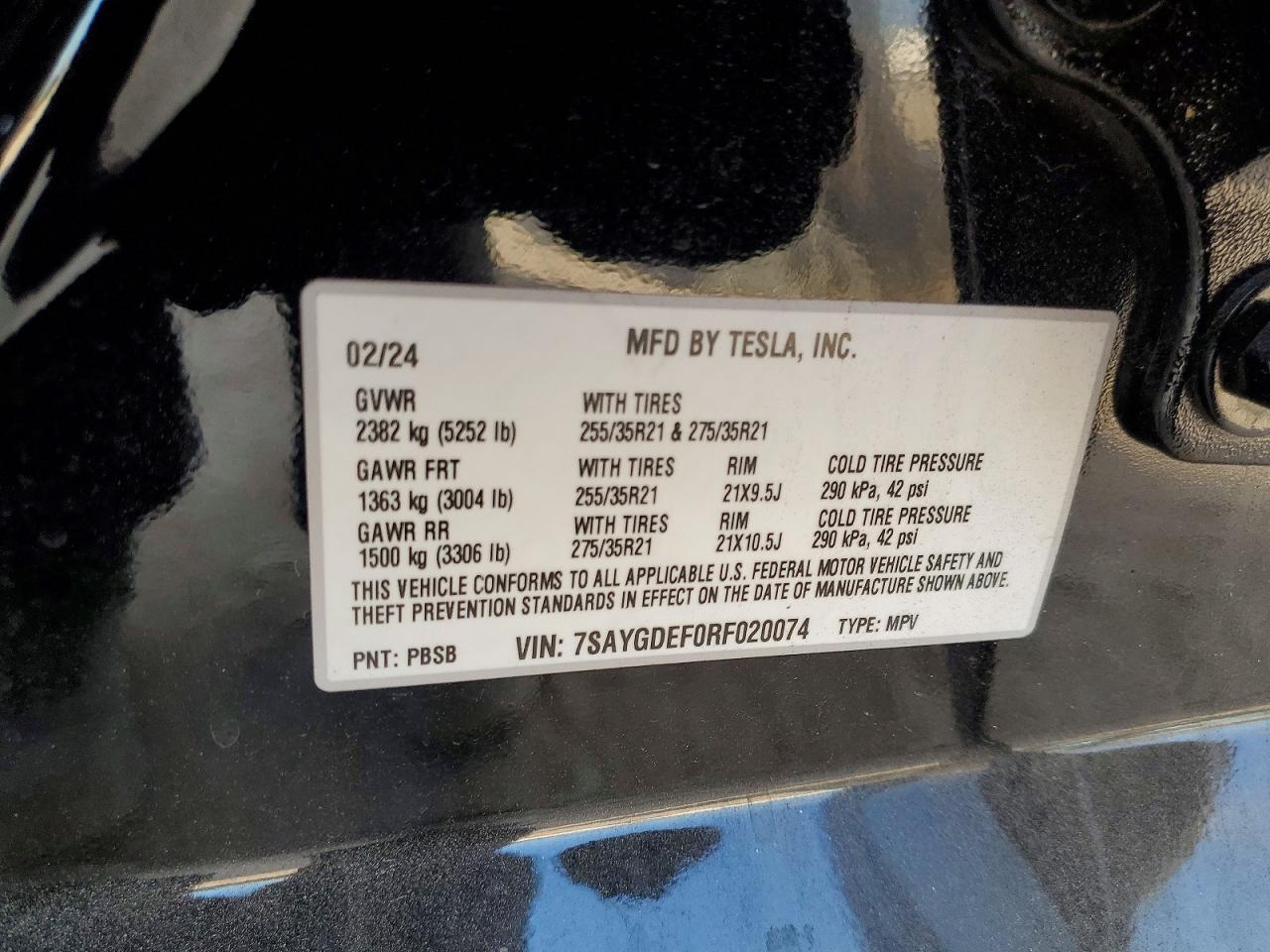 2024 TESLA MODEL Y