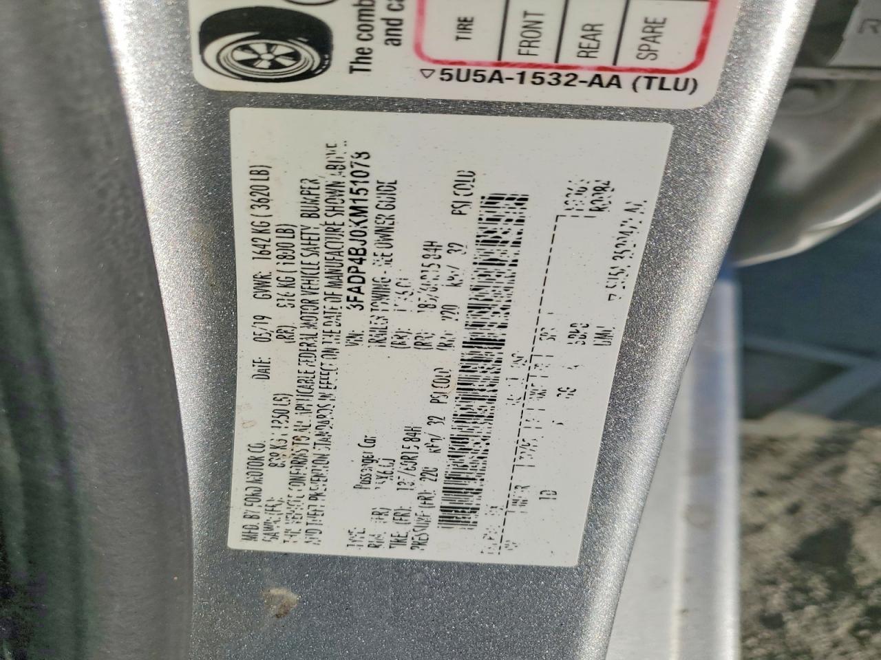 2019 FORD Fiesta