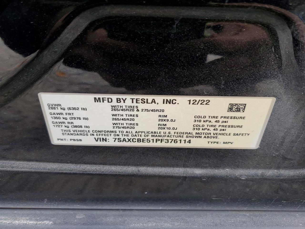 2023 TESLA MODEL X