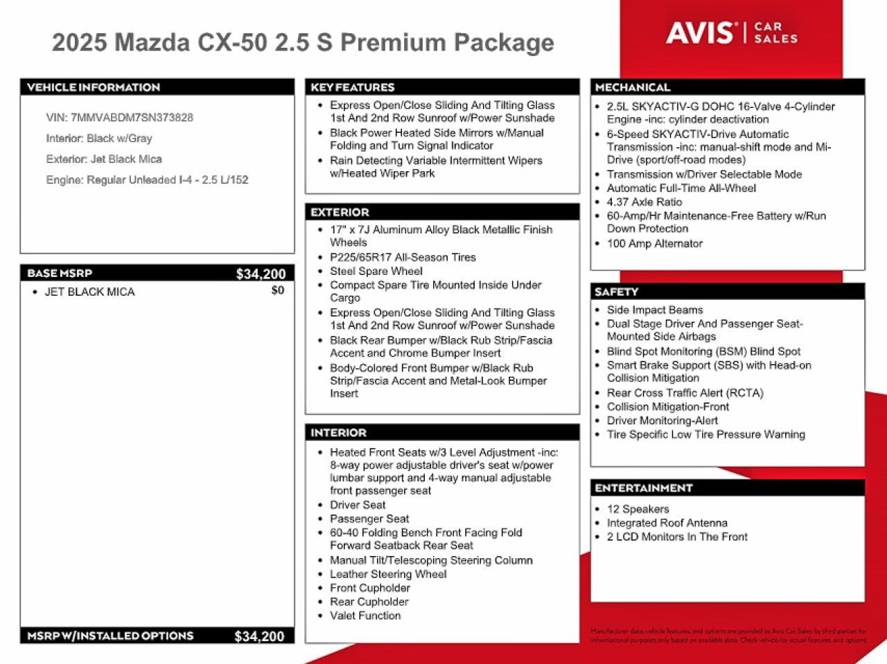2025 MAZDA CX-50