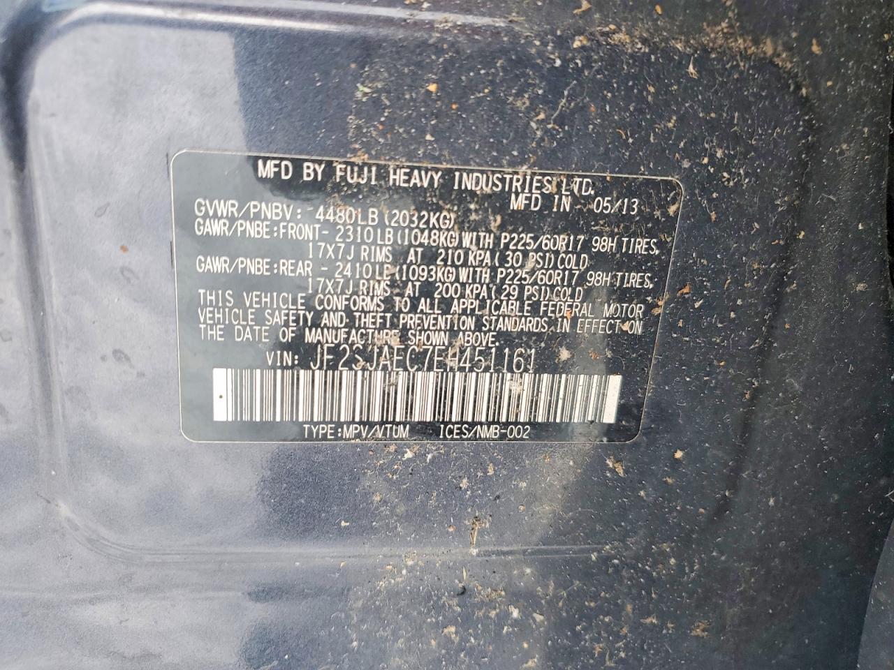 2014 SUBARU FORESTER