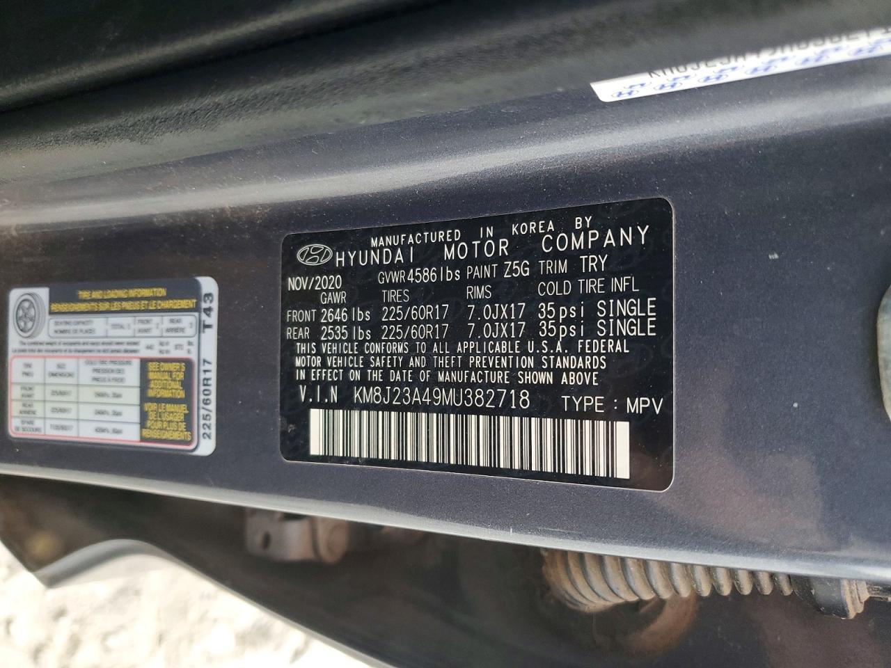 2021 HYUNDAI TUCSON