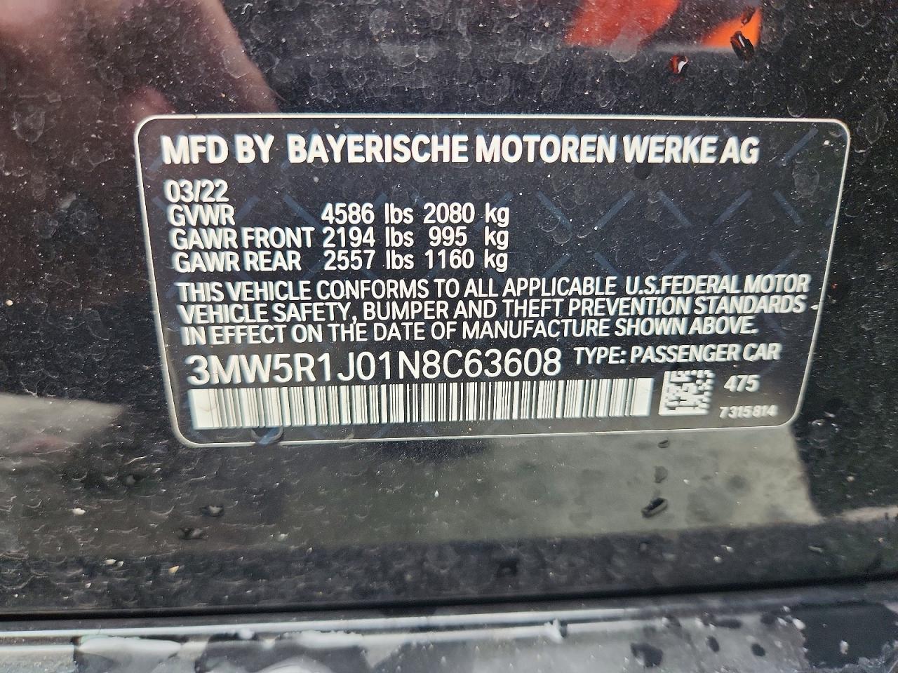 2022 BMW 3 SERIES