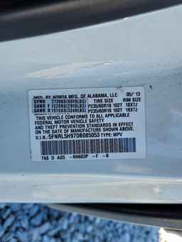 2013 HONDA ODYSSEY