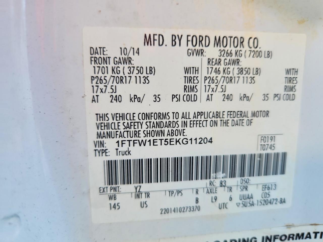 2014 FORD F-150