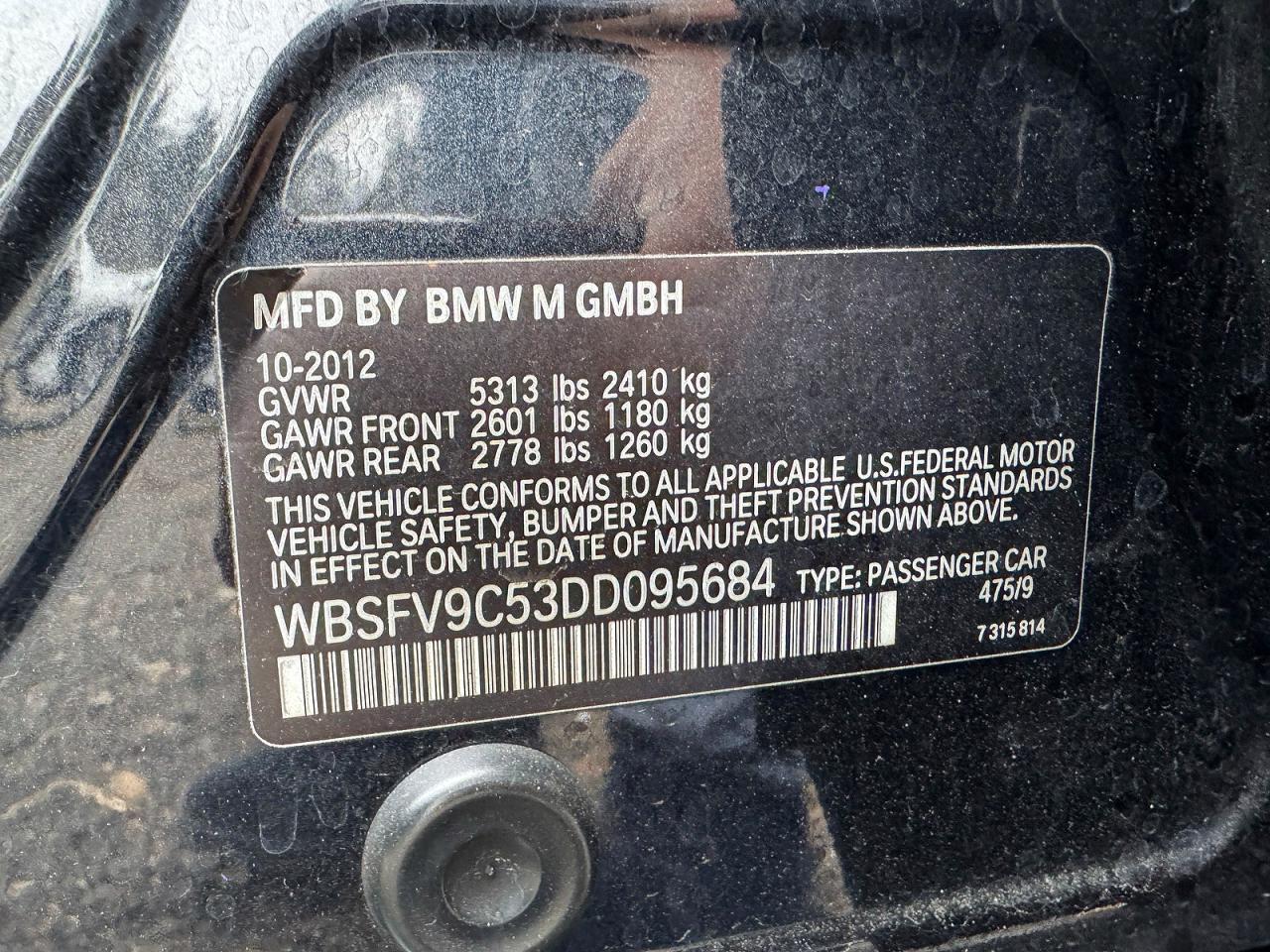 2013 BMW M5