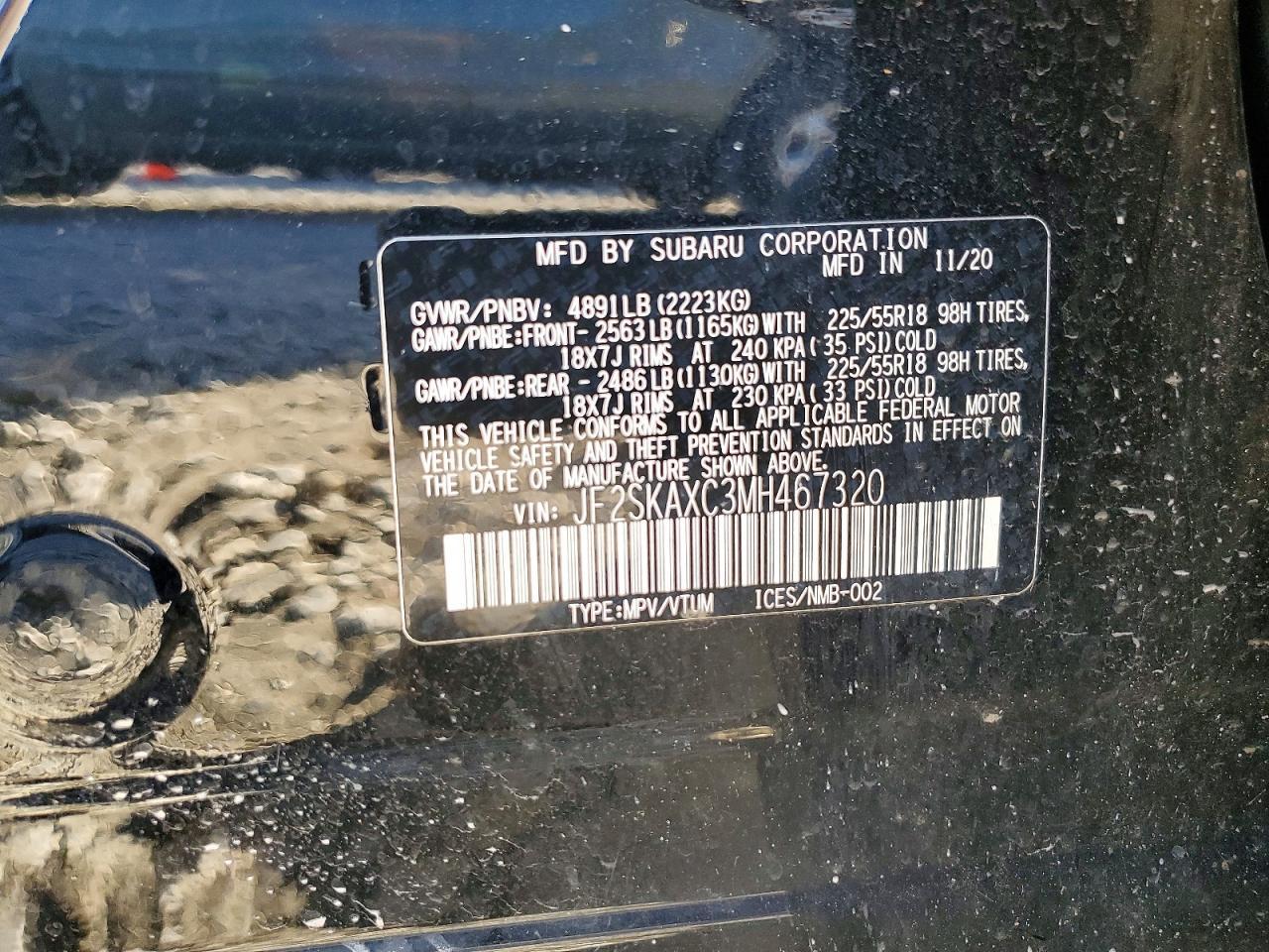 2021 SUBARU FORESTER