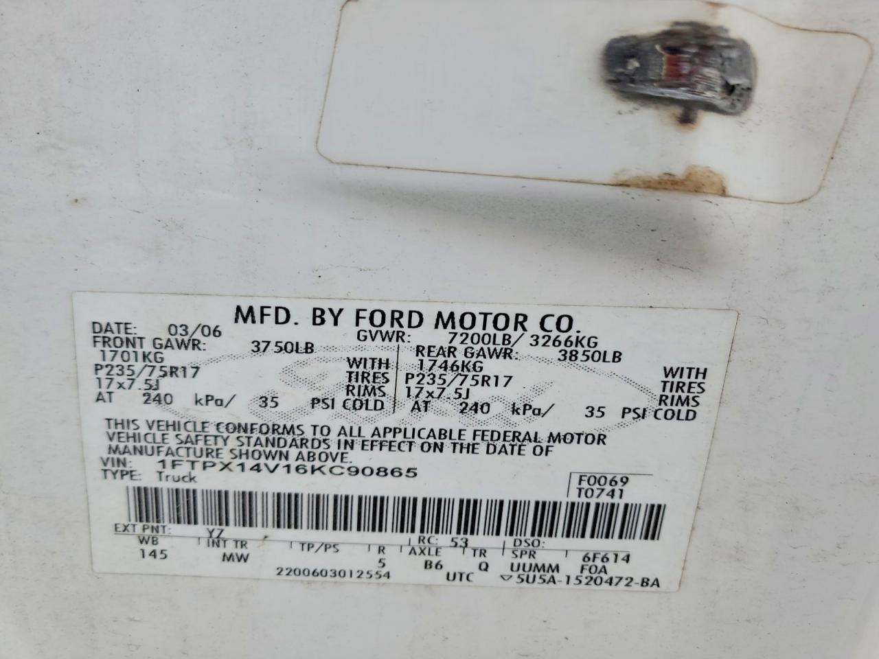 2006 FORD F-150