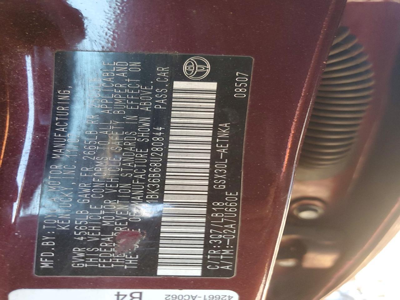 2008 TOYOTA Avalon