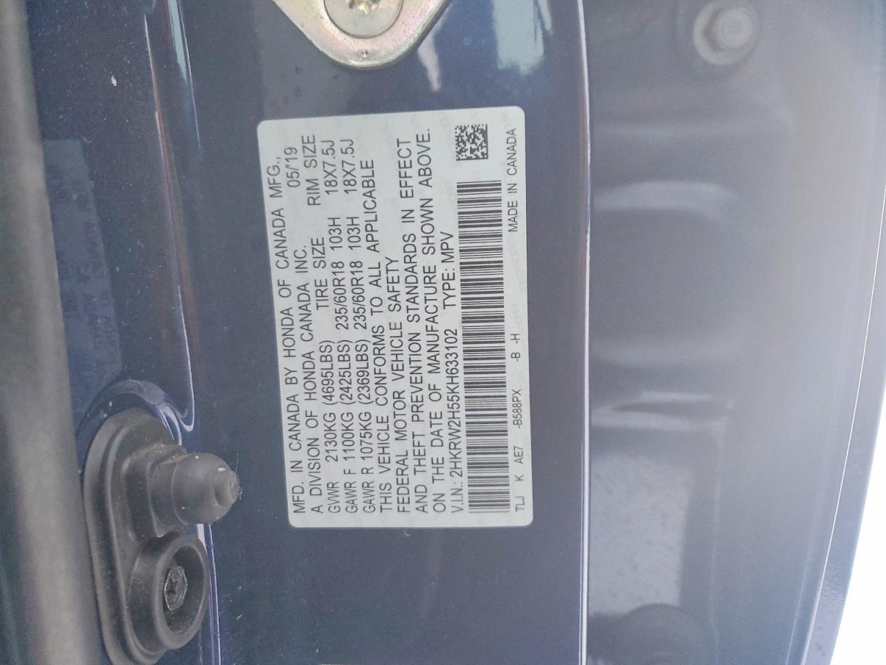 2019 HONDA CR-V