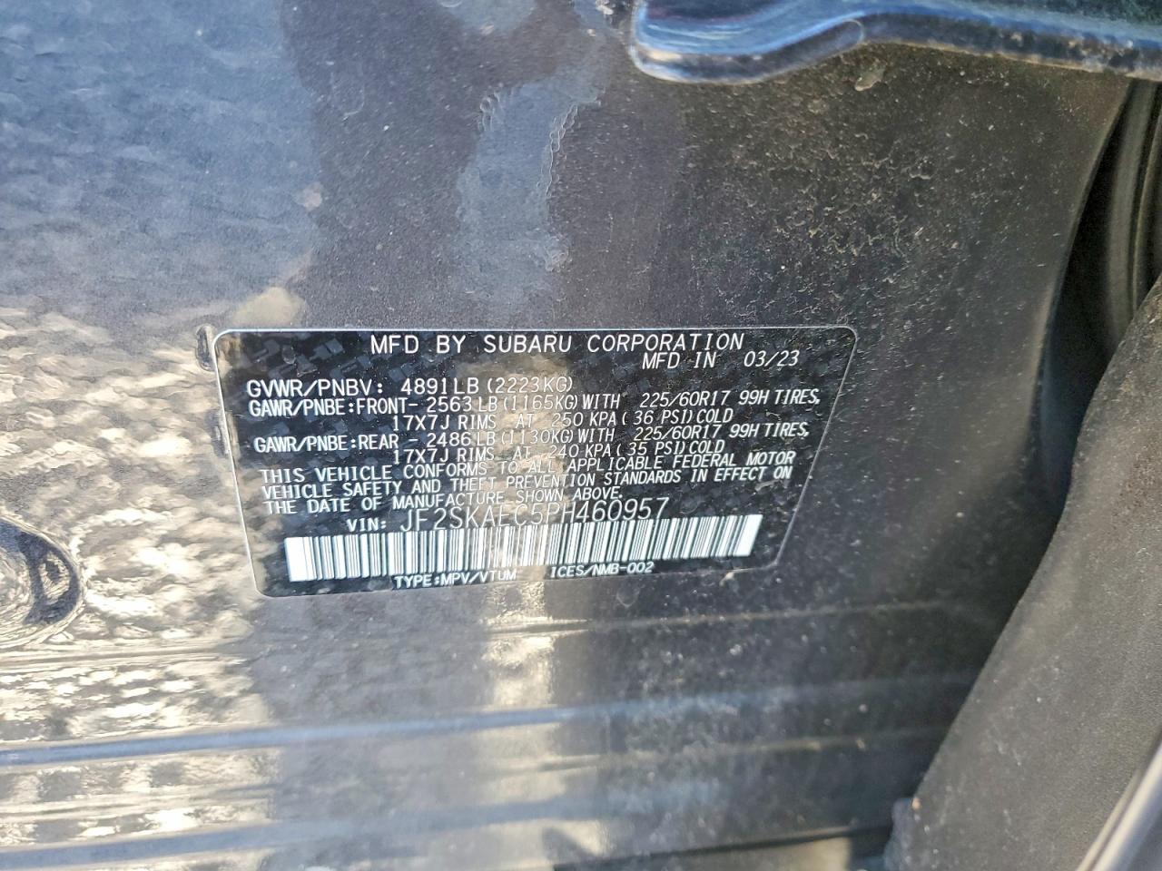 2023 SUBARU FORESTER