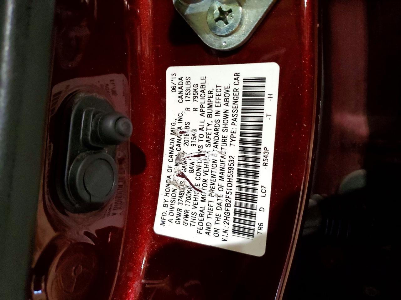2013 HONDA CIVIC