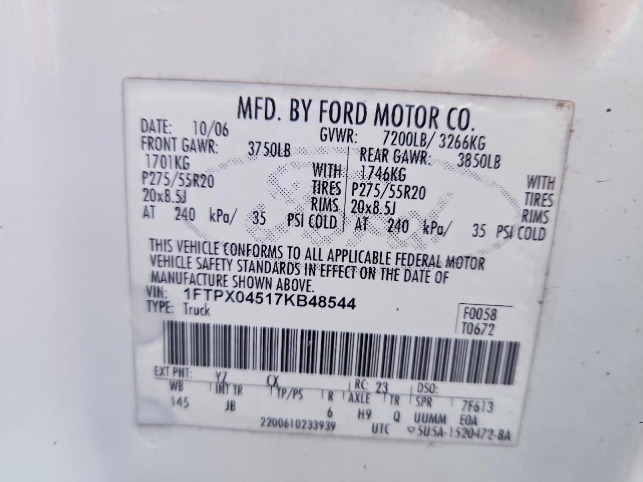 2007 FORD F-150