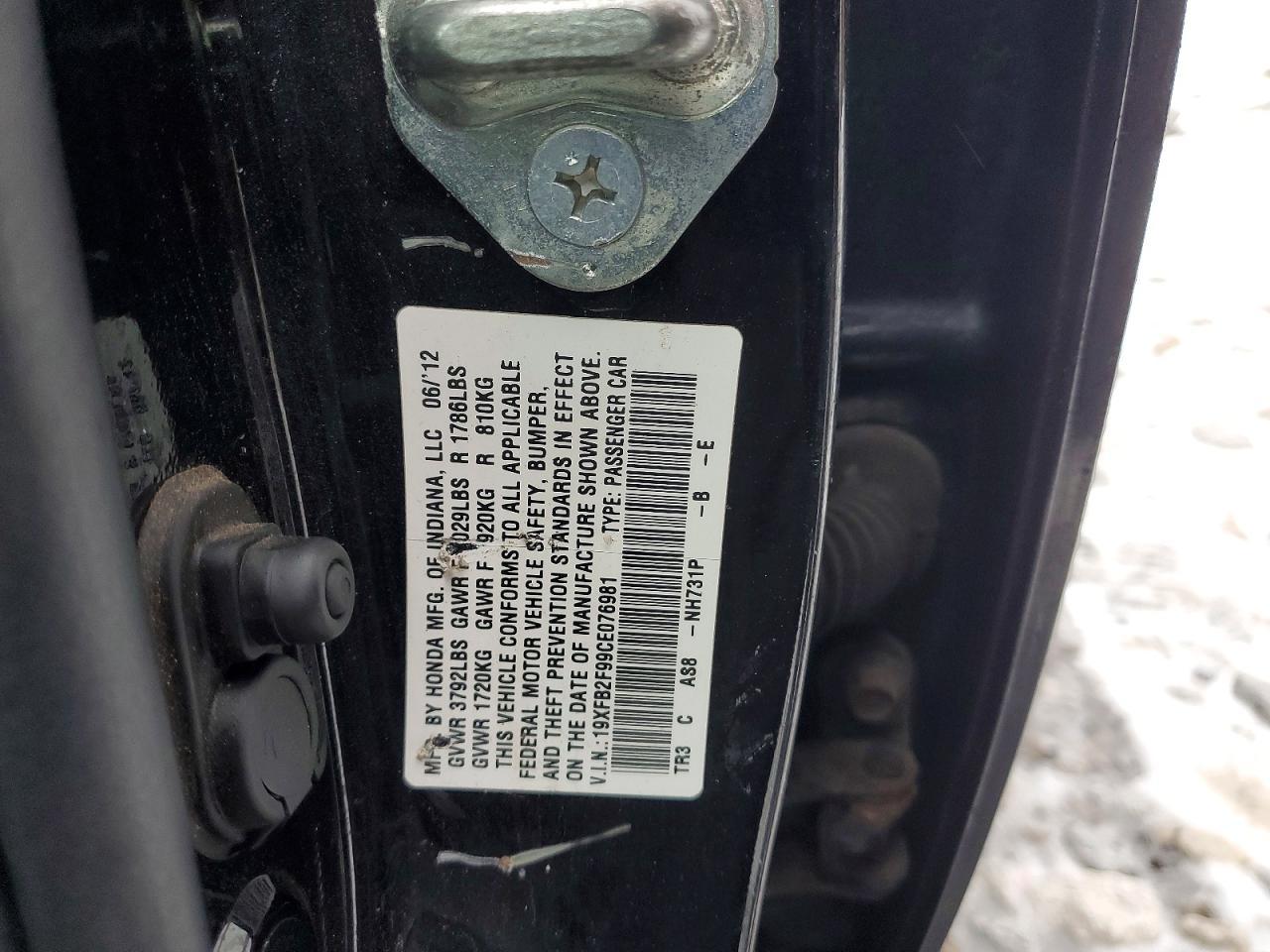 2012 HONDA CIVIC
