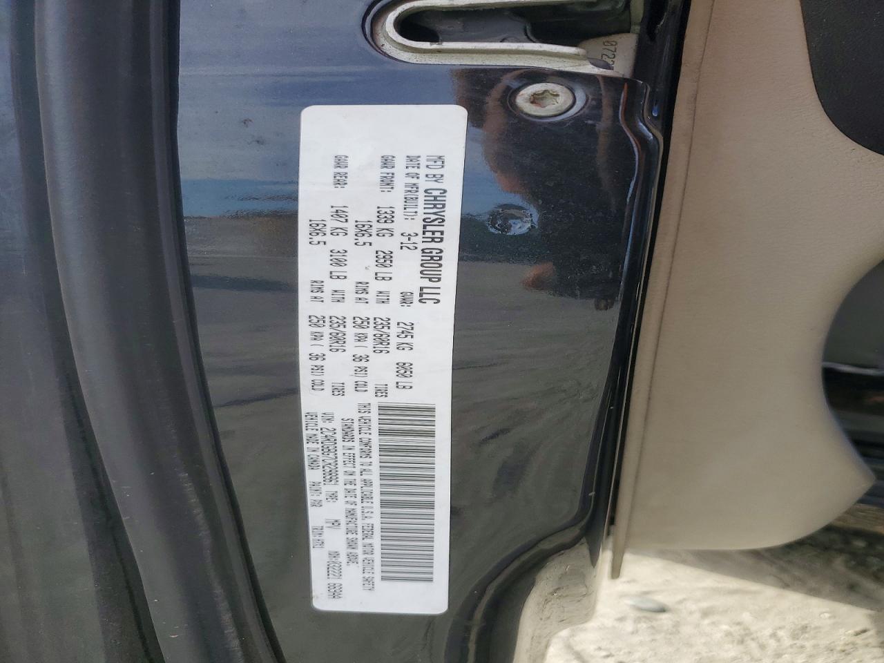 2012 DODGE GRAND CARAVAN