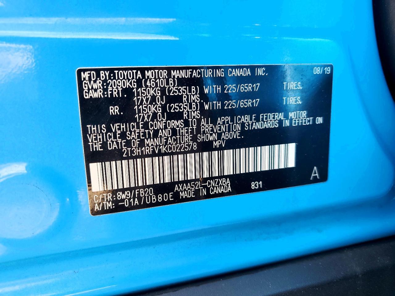 2019 TOYOTA RAV4