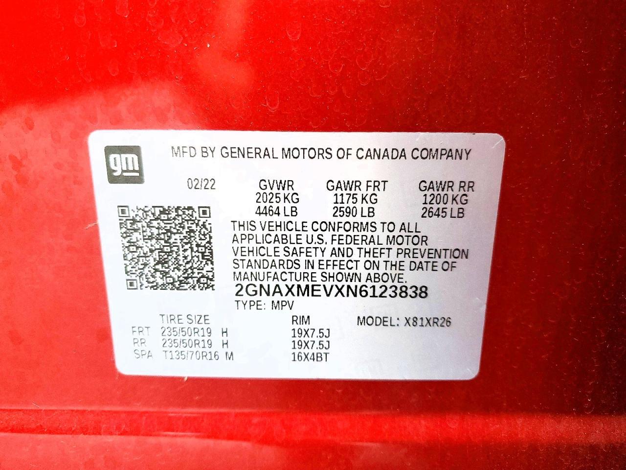 2022 CHEVROLET EQUINOX