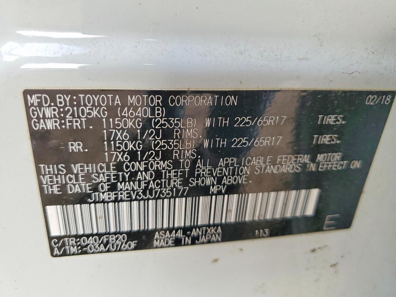 2018 TOYOTA RAV4