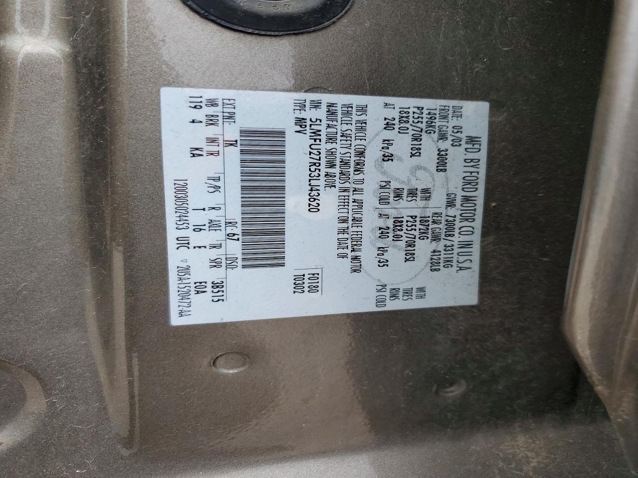 2003 LINCOLN Navigator